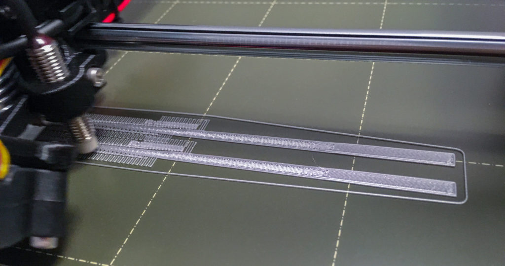 Chopsticks Marcosticks - print M02 - printing plain chopsticks on the Prusa MK3S at 0.3mm draft mode with 20% infill, with brim and support material