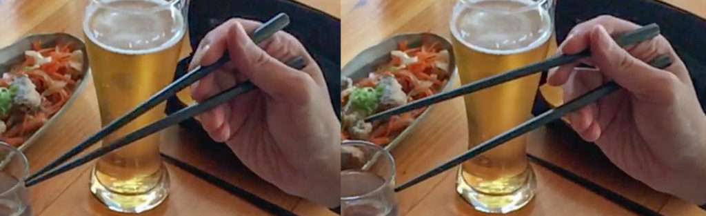 Chopsticks Marcosticks - Weak Standard Grip - User 7 - Snapping at the air - IMG_3499