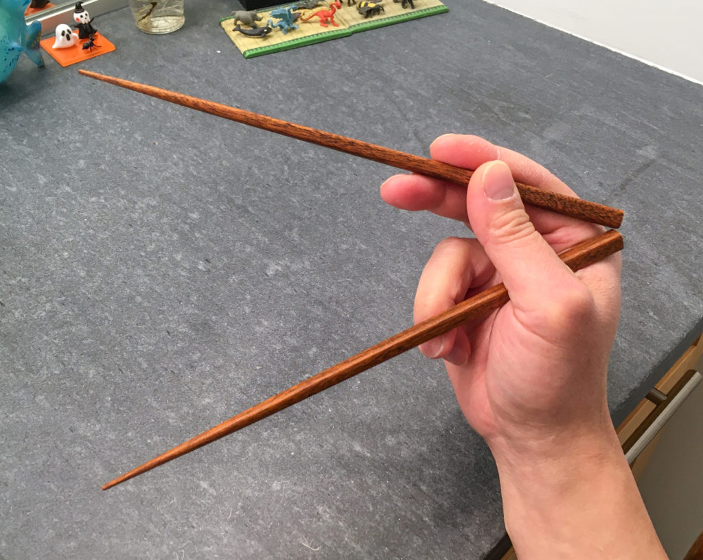 Chopsticks Marcosticks - Exaggerated wide open vs closed range - standard grip - The Wide Open Posture