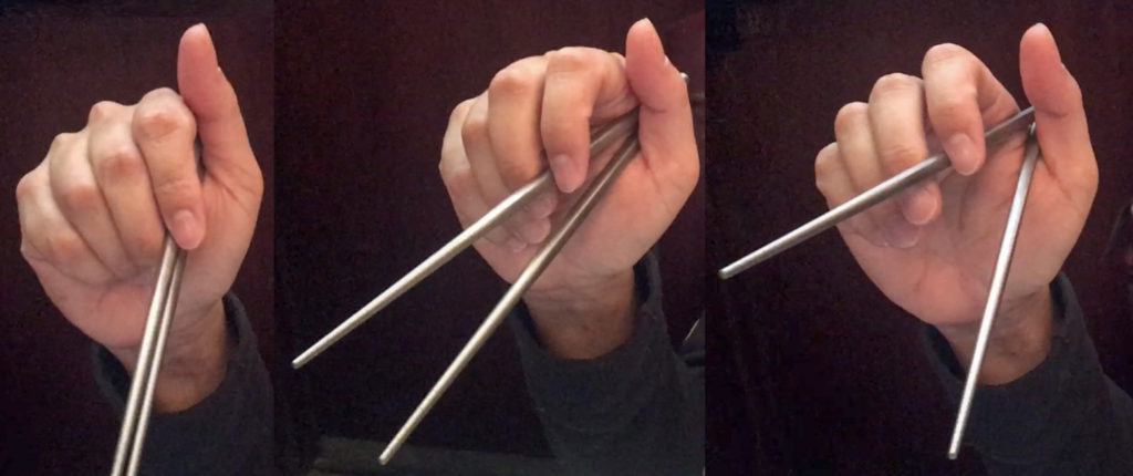 Chopsticks Marcosticks User 8-Dangling Stick Grip-closed vs mid vs open posture-banner-snapping air with chopsticks-IMG_8415_IMG_8417_FRD