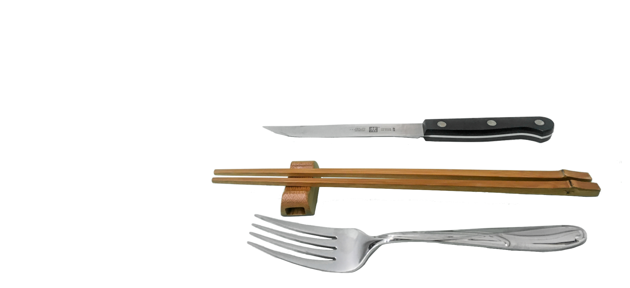 #UtensilEquality: Chopsticks, Knife and Fork on the table. oceanwp elementor banner with transparent bg. (chopsticks)