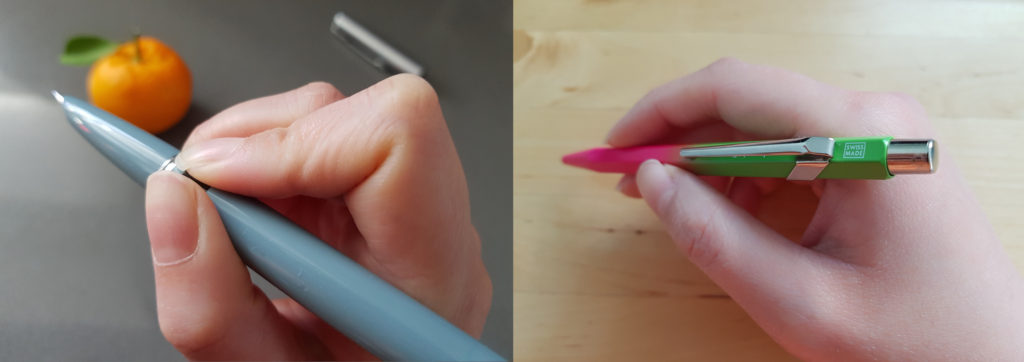 Marcosticks - Pen n chopsticks - Alternative pen grip - Flattened Index Finger vs Tripod Grip - user19 - upper rear view - lesserweevils_154155_161308
