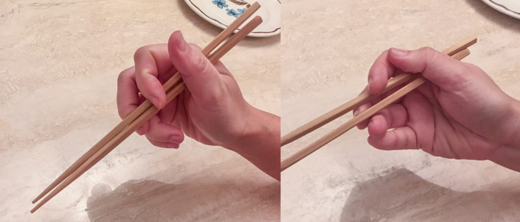 Marcosticks - User18 - Dangling Stick grip - Varied thumb placements - IMG_8507_IMG_8502 - chopsticks