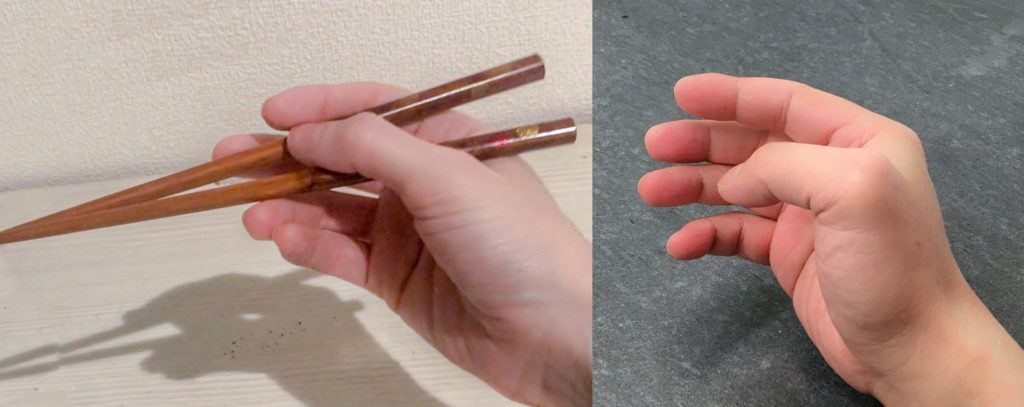 Chopsticks Marcosticks - user17 - Count-to-4 Grip - etymology - compared to a hand - new view-08-edited-sudakifissVideo2_IMG_8454_chopsticks