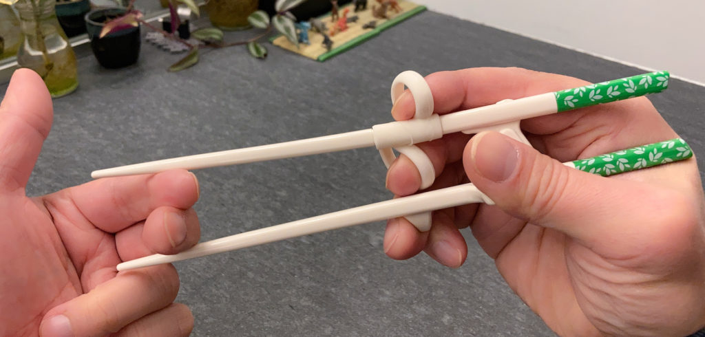 Exoskeleton chopsticks - Edison chopsticks -compression test