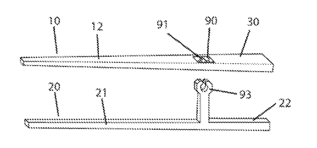 Patent Drawing US20120133167A1 training chopsticks by Chat Ming Woo
