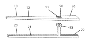 Patent Drawing US20120133167A1 training chopsticks by Chat Ming Woo