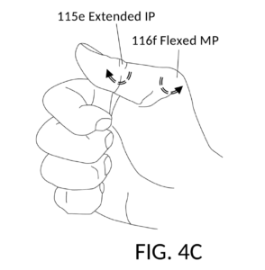 Training chopsticks utility patent 2020 - FIG 4C Caswellian thumb pose