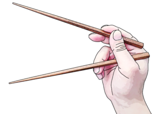 Chopstick motion - Standard Grip - Open posture - IMG_7430 - 2pt color