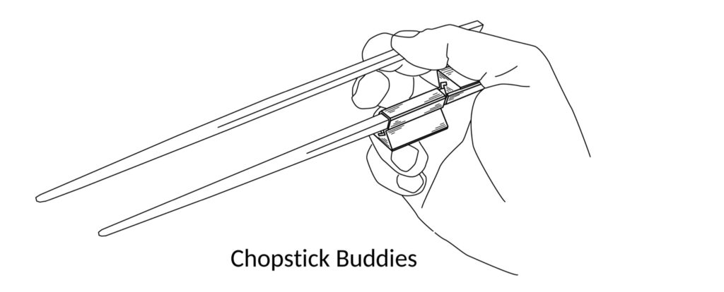 Article header image - model B Chopstick Buddies - BWR1 - M23 - Patent drawings