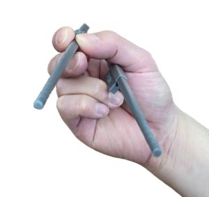 3D printed M20 large training chopsticks with M22 ring finger helper enabling bent thumb to address chopstick cramps- transparent BG - IMG_0918_FRD