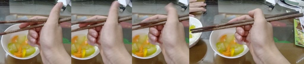 Marcosticks - User55 - Lateral Thumb Wrestler - Closing chopsticks - DASH-1080 - chopstick grip