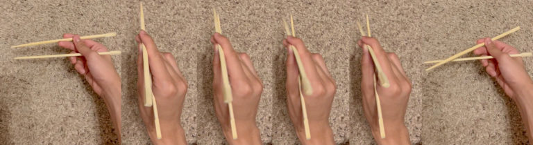 Why won’t tips of chopsticks pinch together with Standard Grip?